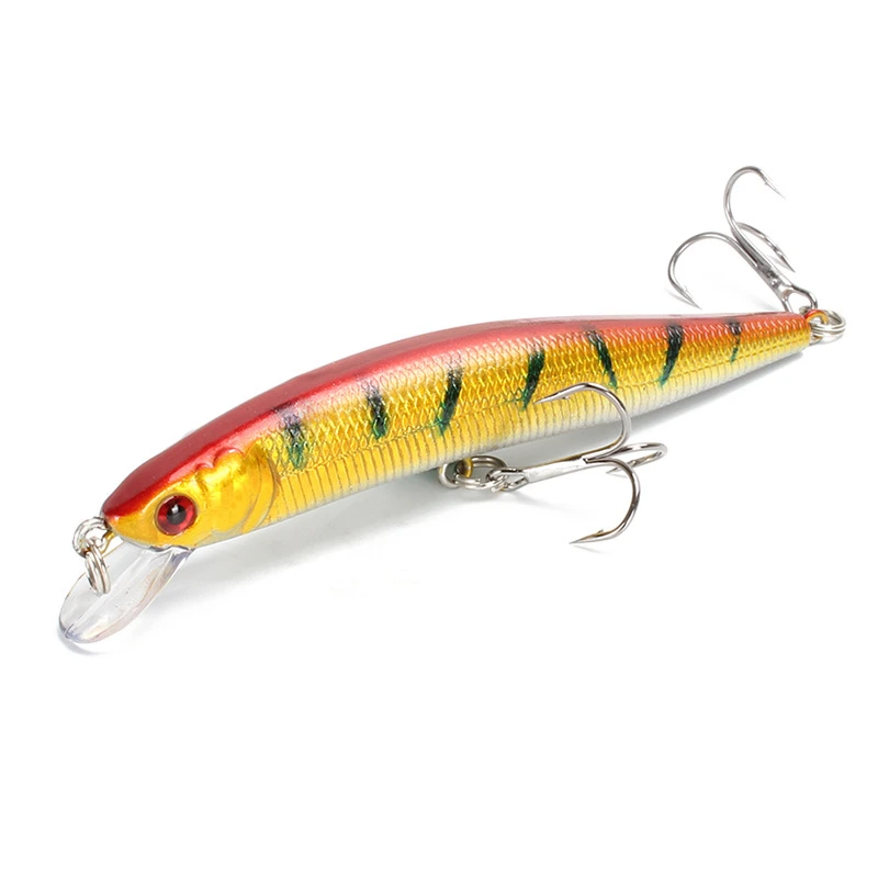 Floating Minnow Fishing Lure 10cm 9.5g 3D Eyes Crankbait Wobblers Artificial Plastic Hard Bait Bass Pike Jerkbait Fishing Tackle