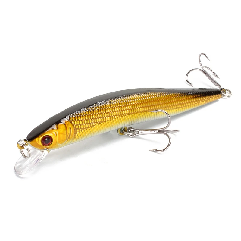 Floating Minnow Fishing Lure 10cm 9.5g 3D Eyes Crankbait Wobblers Artificial Plastic Hard Bait Bass Pike Jerkbait Fishing Tackle