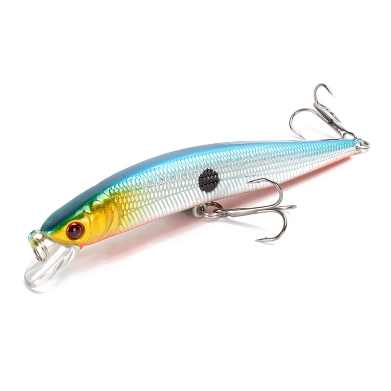 Floating Minnow Fishing Lure 10cm 9.5g 3D Eyes Crankbait Wobblers Artificial Plastic Hard Bait Bass Pike Jerkbait Fishing Tackle