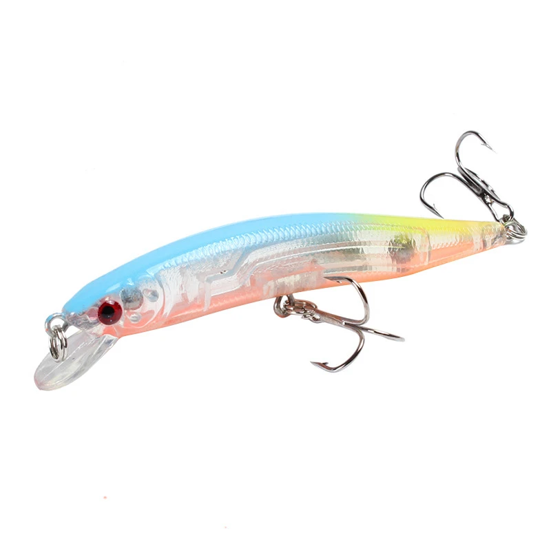Floating Minnow Fishing Lure 10cm 9.5g 3D Eyes Crankbait Wobblers Artificial Plastic Hard Bait Bass Pike Jerkbait Fishing Tackle