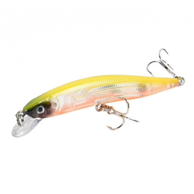 Floating Minnow Fishing Lure 10cm 9.5g 3D Eyes Crankbait Wobblers Artificial Plastic Hard Bait Bass Pike Jerkbait Fishing Tackle