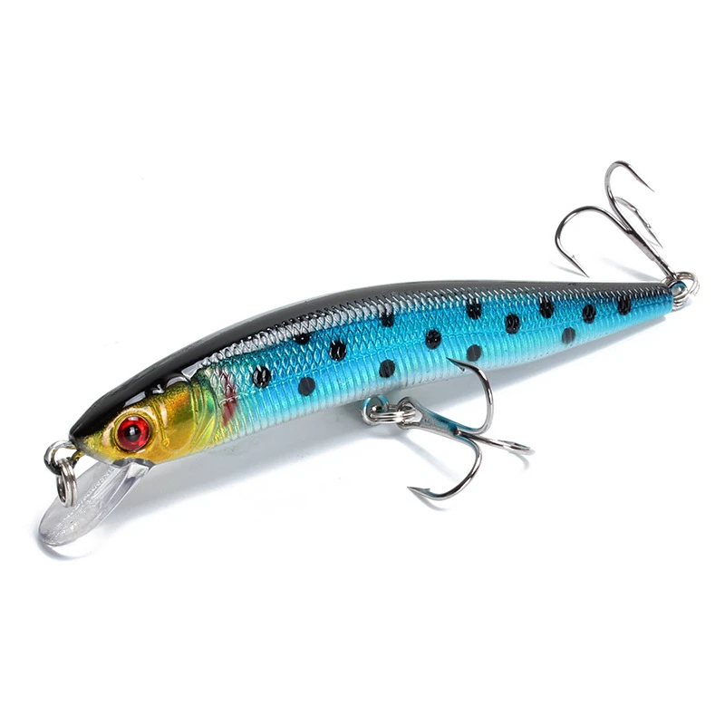 Floating Minnow Fishing Lure 10cm 9.5g 3D Eyes Crankbait Wobblers Artificial Plastic Hard Bait Bass Pike Jerkbait Fishing Tackle