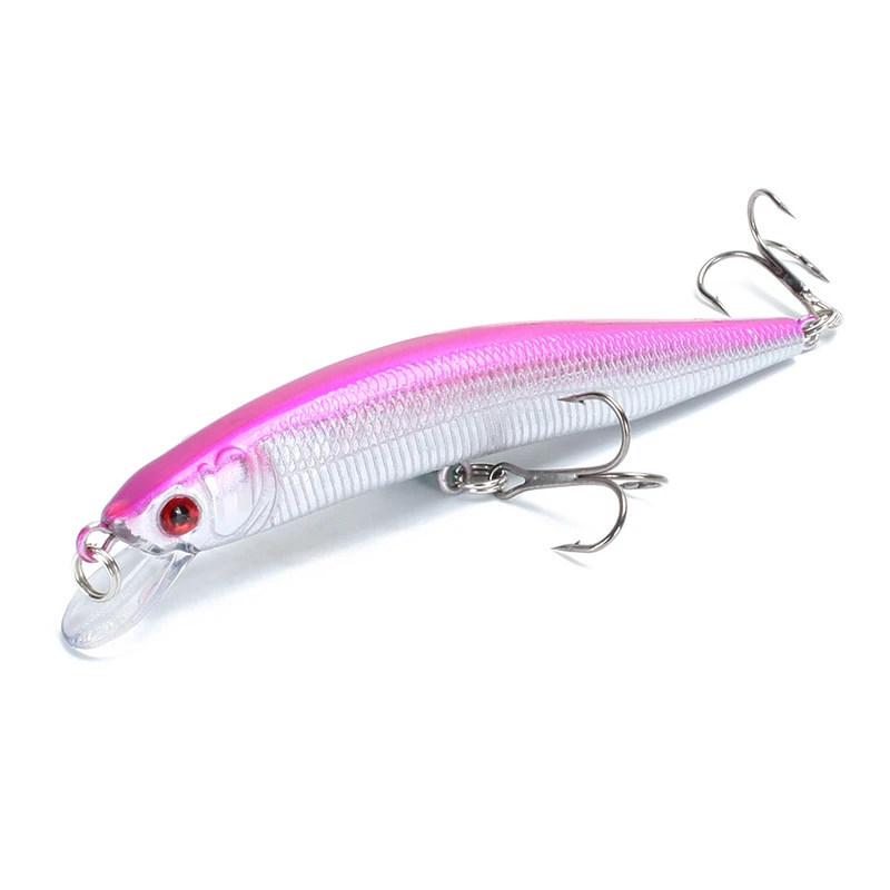 Floating Minnow Fishing Lure 10cm 9.5g 3D Eyes Crankbait Wobblers Artificial Plastic Hard Bait Bass Pike Jerkbait Fishing Tackle
