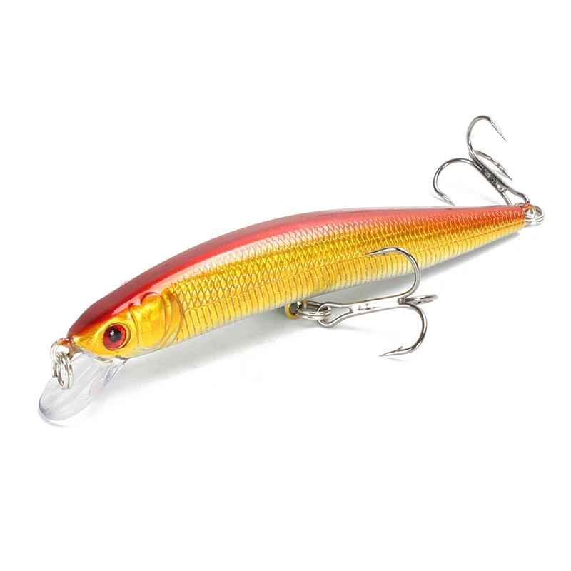 Floating Minnow Fishing Lure 10cm 9.5g 3D Eyes Crankbait Wobblers Artificial Plastic Hard Bait Bass Pike Jerkbait Fishing Tackle