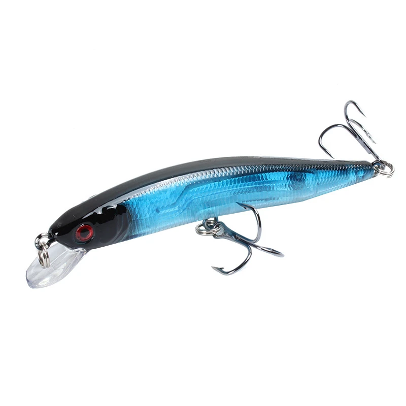 Floating Minnow Fishing Lure 10cm 9.5g 3D Eyes Crankbait Wobblers Artificial Plastic Hard Bait Bass Pike Jerkbait Fishing Tackle