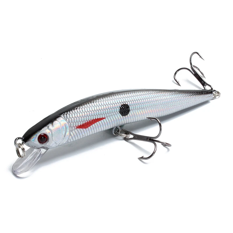 Floating Minnow Fishing Lure 10cm 9.5g 3D Eyes Crankbait Wobblers Artificial Plastic Hard Bait Bass Pike Jerkbait Fishing Tackle
