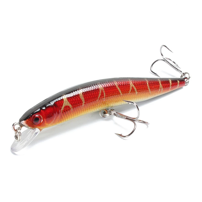 Floating Minnow Fishing Lure 10cm 9.5g 3D Eyes Crankbait Wobblers Artificial Plastic Hard Bait Bass Pike Jerkbait Fishing Tackle