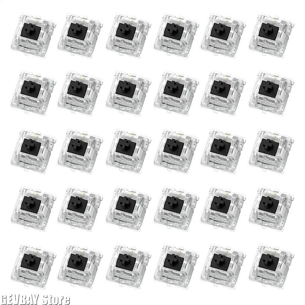 30Pcs Keyboard Switch Keyboard Clicker Key Replacement 2 Metal Pin Tactile Switch for Mechanical Keyboard