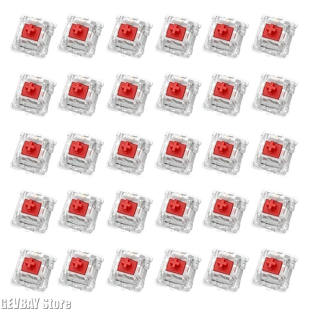 30Pcs Keyboard Switch Keyboard Clicker Key Replacement 2 Metal Pin Tactile Switch for Mechanical Keyboard
