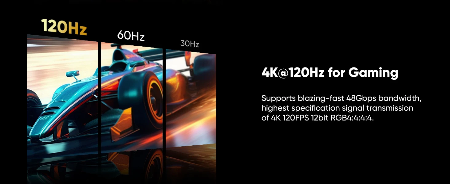 MIZIQIER Long 8K HDMI 2.1 Cables, 48Gbps Ultra High Speed Braided Cord-4K@120Hz 8K@60Hz for Roku TV/PS5/PS4/HDTV/RTX 3080 3090