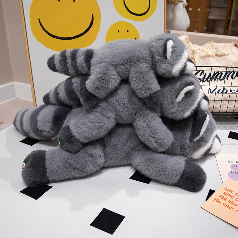30-65cmKawaii High Quality Forest Animal Plush Doll Pillow Soft Long-arm Raccoon Dinosaur Sloth Panda Koala Plush Toy Home Decor