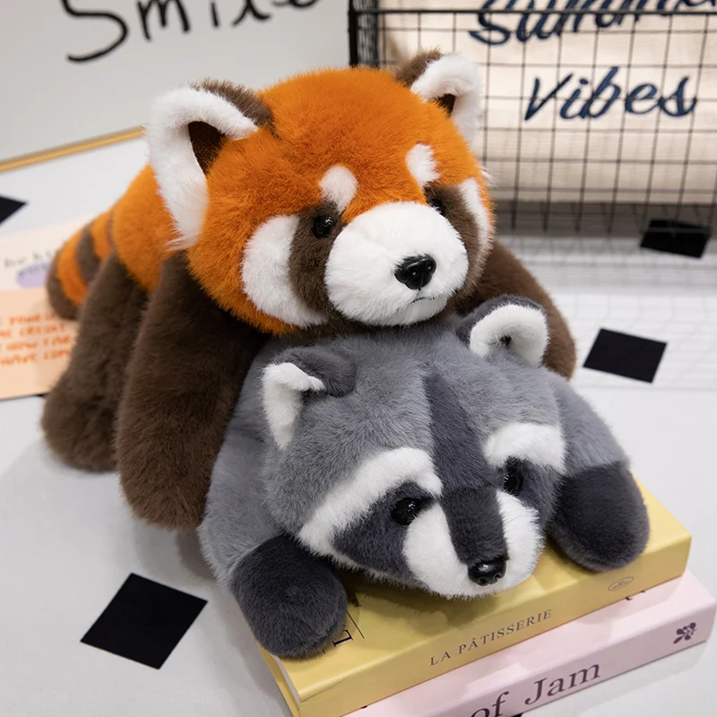 30-65cmKawaii High Quality Forest Animal Plush Doll Pillow Soft Long-arm Raccoon Dinosaur Sloth Panda Koala Plush Toy Home Decor