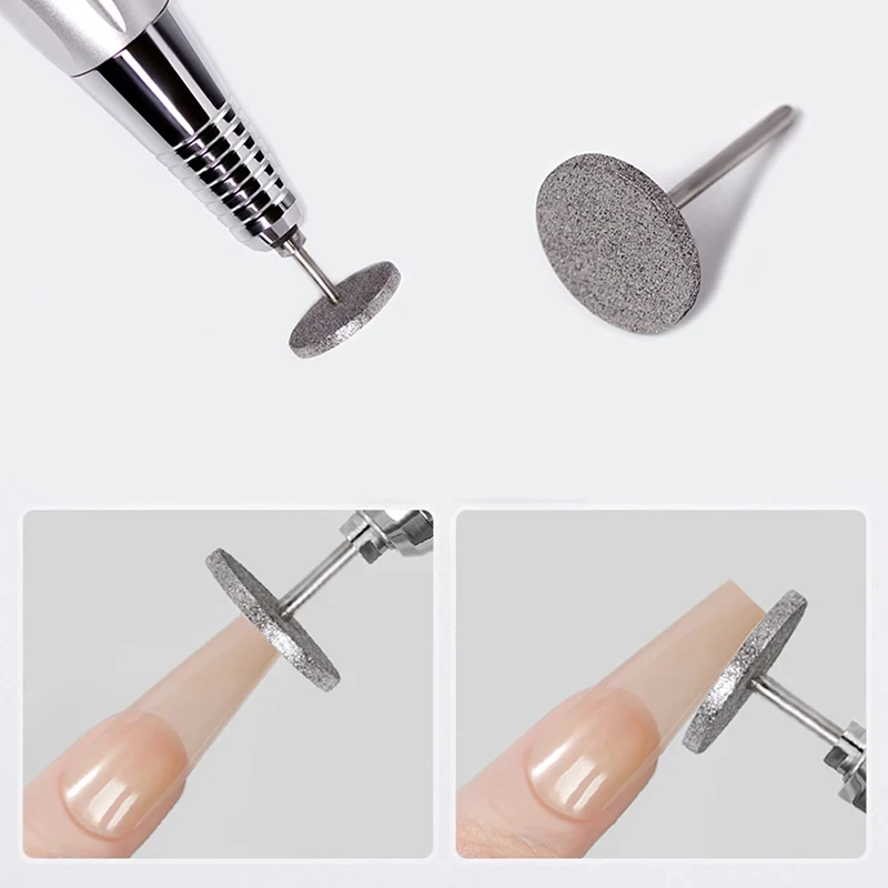 Removal Head Diamond Electric Nail Drill Bit Disc Grinding Burr T Mills Grinder Cuticle Cutter Art Tools Nail Polishing Bits