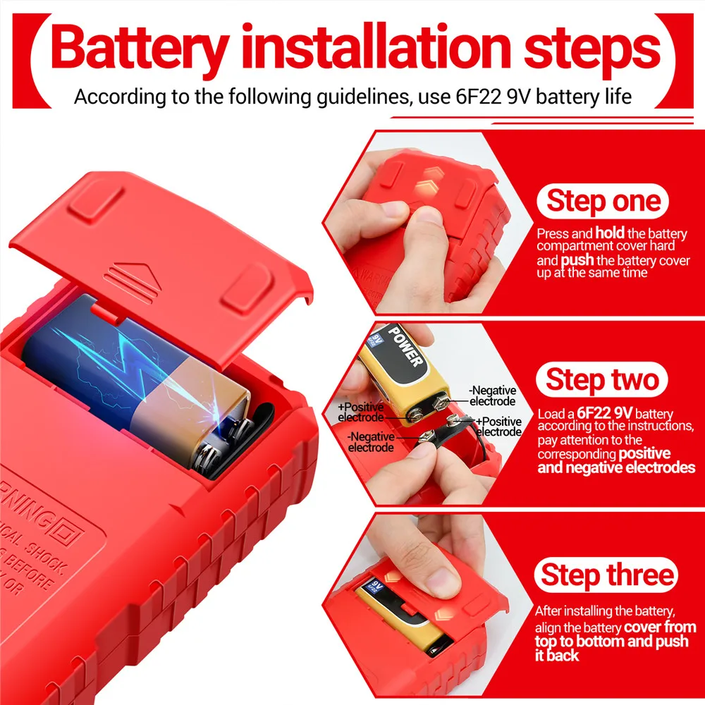 Multimeter Tester Pen Suit ANENG Multimeters 1999 Counts 24-250V Voltage Detector Meter Diagnostic Breakpoint Finder