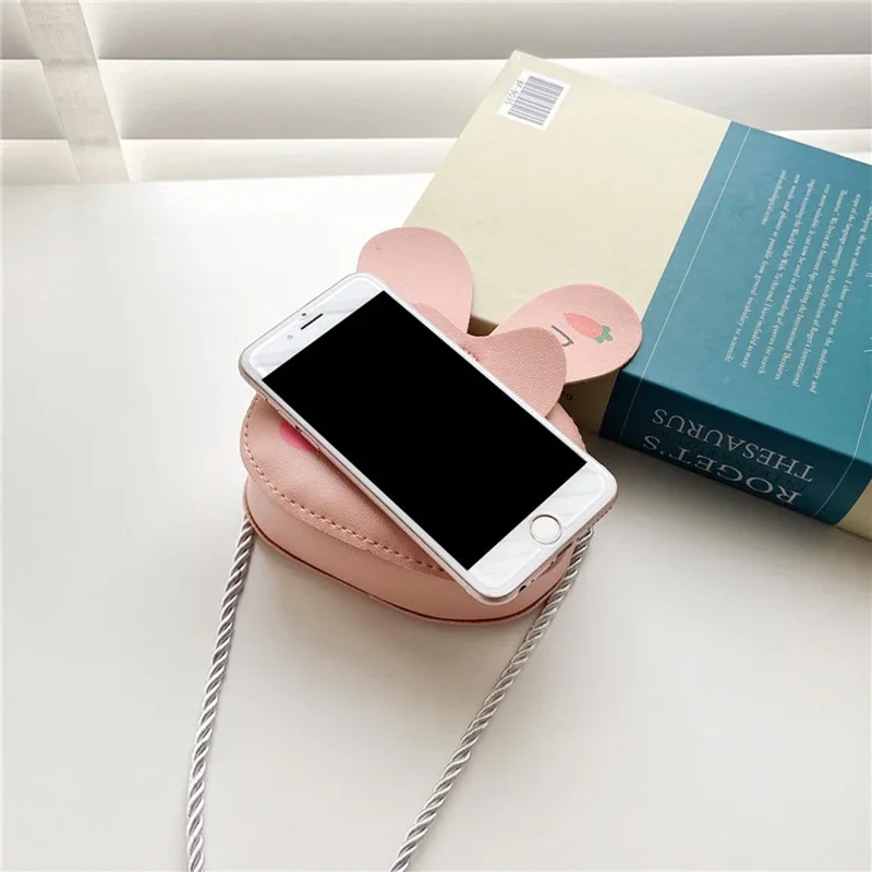 Kids Baby Girls Boys Cartoon Animal Bag Crossbody Design Purse Handbags Bags PU Leather Cute rabbit Snap Shoulder Bag 2024 Gift