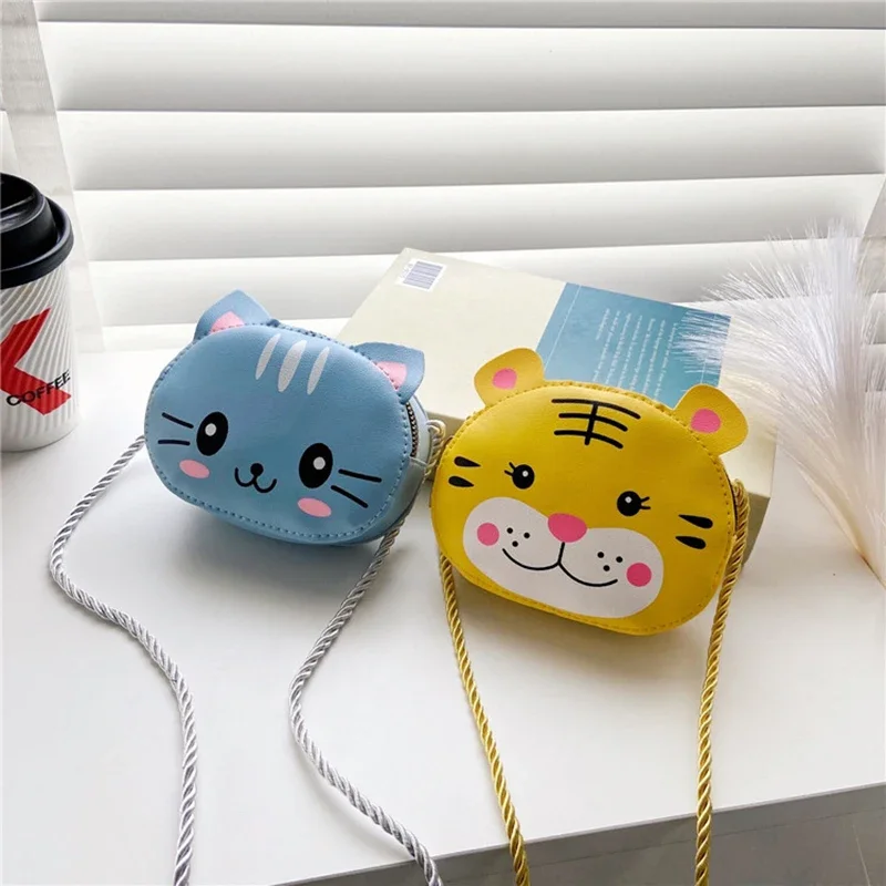 Kids Baby Girls Boys Cartoon Animal Bag Crossbody Design Purse Handbags Bags PU Leather Cute rabbit Snap Shoulder Bag 2024 Gift