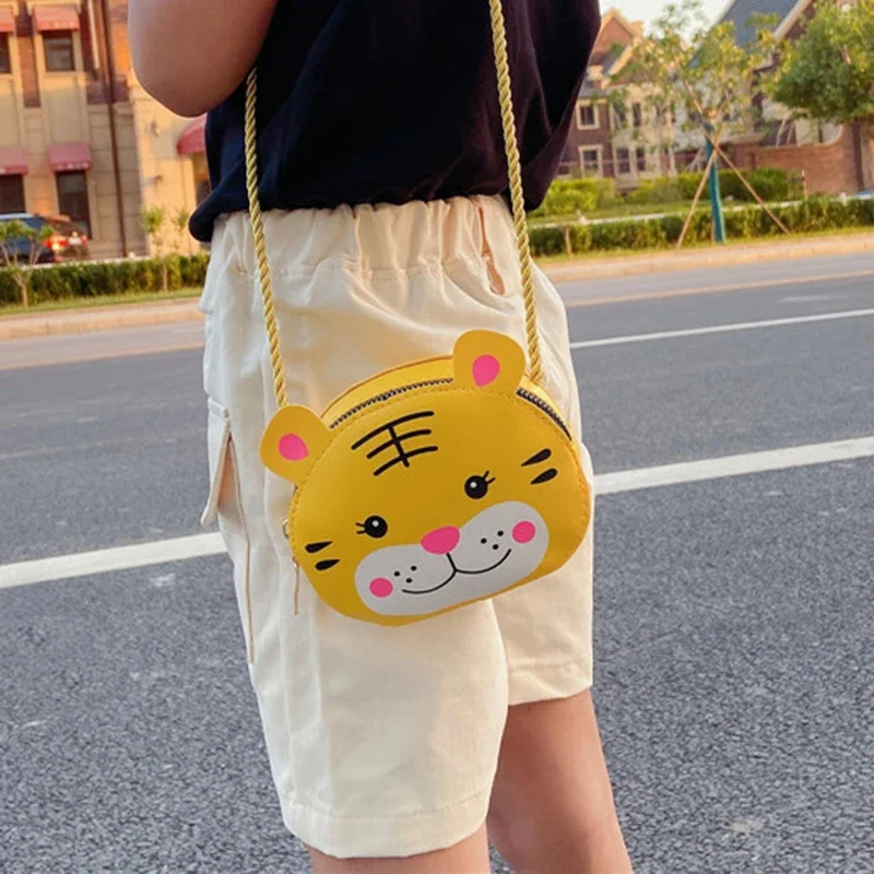 Kids Baby Girls Boys Cartoon Animal Bag Crossbody Design Purse Handbags Bags PU Leather Cute rabbit Snap Shoulder Bag 2024 Gift