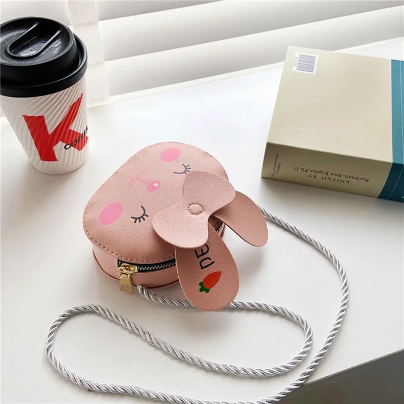 Kids Baby Girls Boys Cartoon Animal Bag Crossbody Design Purse Handbags Bags PU Leather Cute rabbit Snap Shoulder Bag 2024 Gift