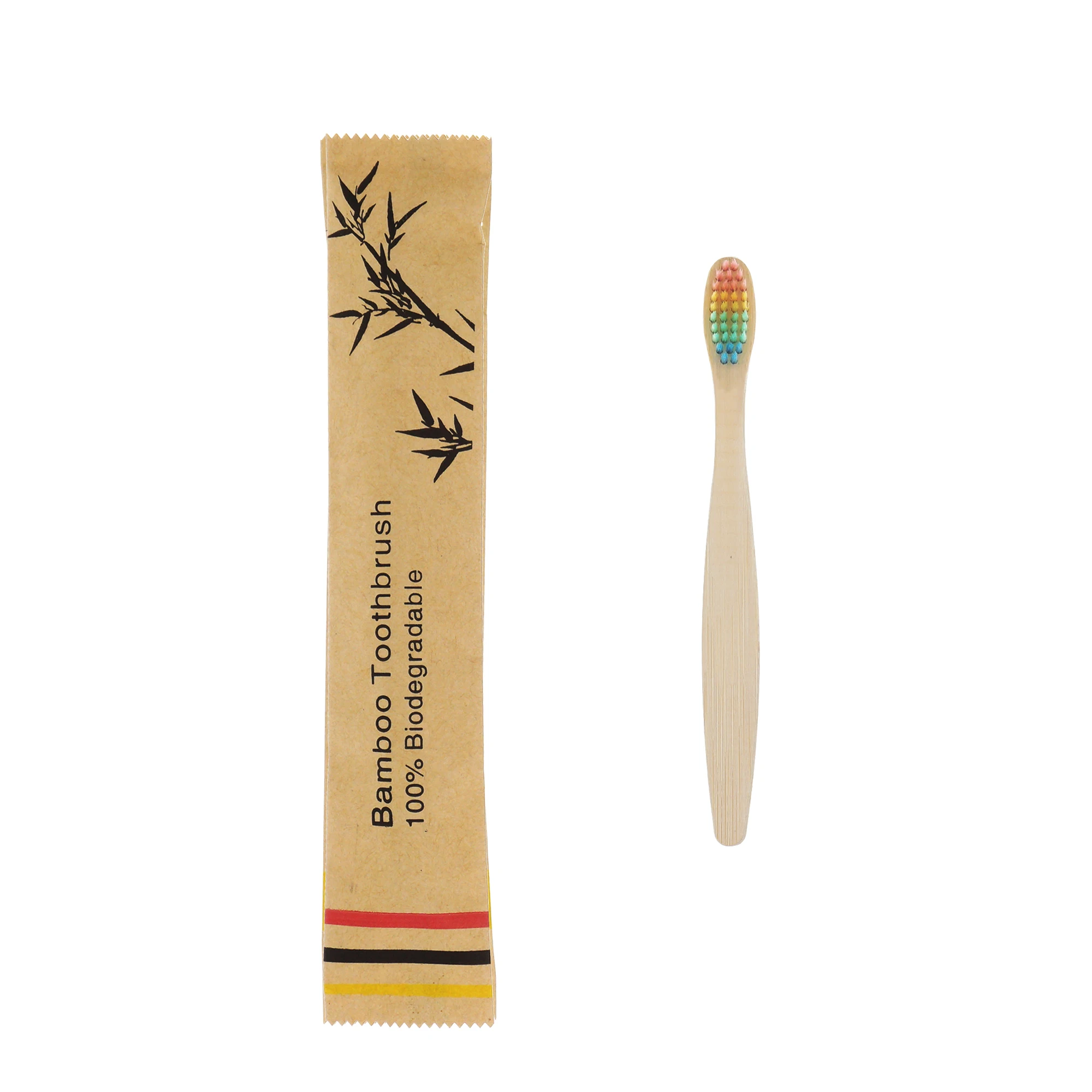 10Pcs Children Bamboo Toothbrushes Soft Bristles Child Toothbrush Eco Friendly Biodegradable Wooden Handle Teeth Whitening Brush