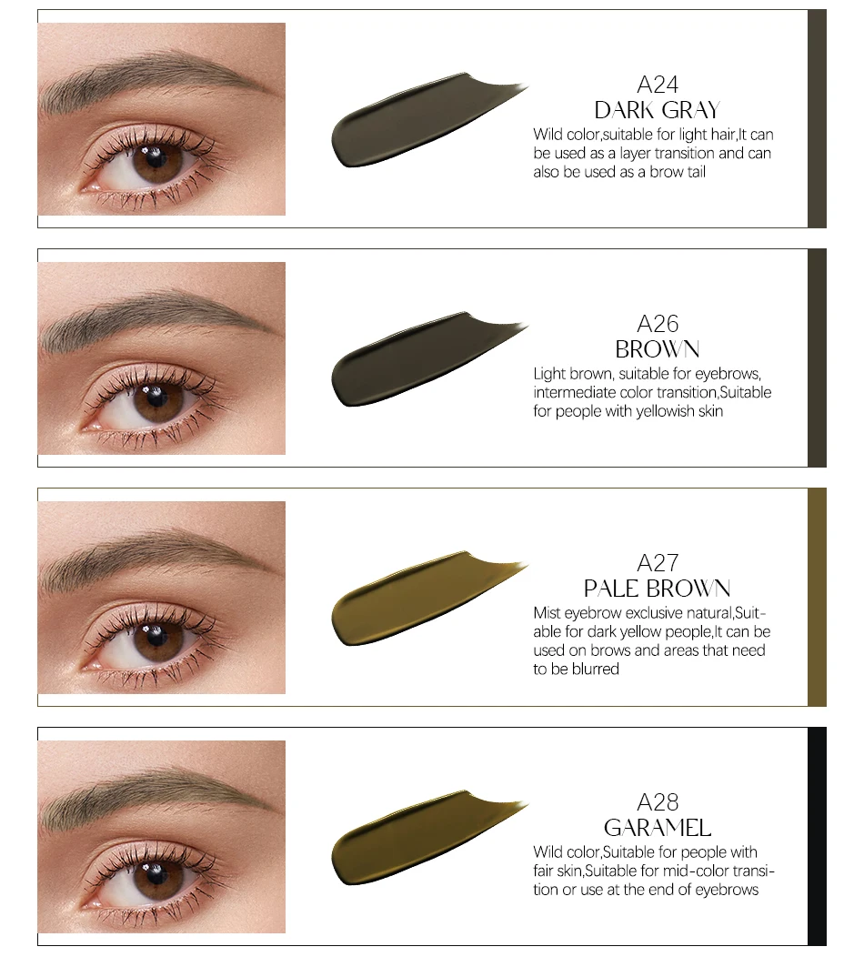 AIMOOSI Professional Microblading Pigment for Nano Brows | REACH Certified Permanent Makeup Tattoo Ink for PMU Artist | 3ml