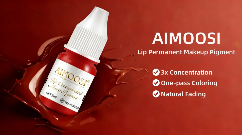 AIMOOSI Professional Microblading Pigment for Nano Brows | REACH Certified Permanent Makeup Tattoo Ink for PMU Artist | 3ml