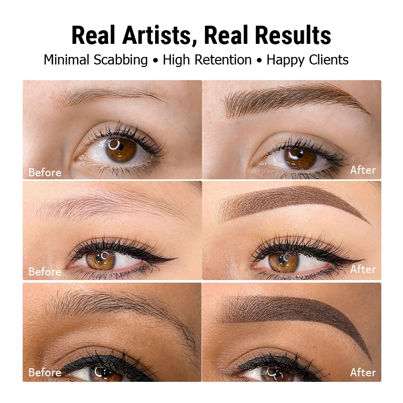 AIMOOSI Professional Microblading Pigment for Nano Brows | REACH Certified Permanent Makeup Tattoo Ink for PMU Artist | 3ml