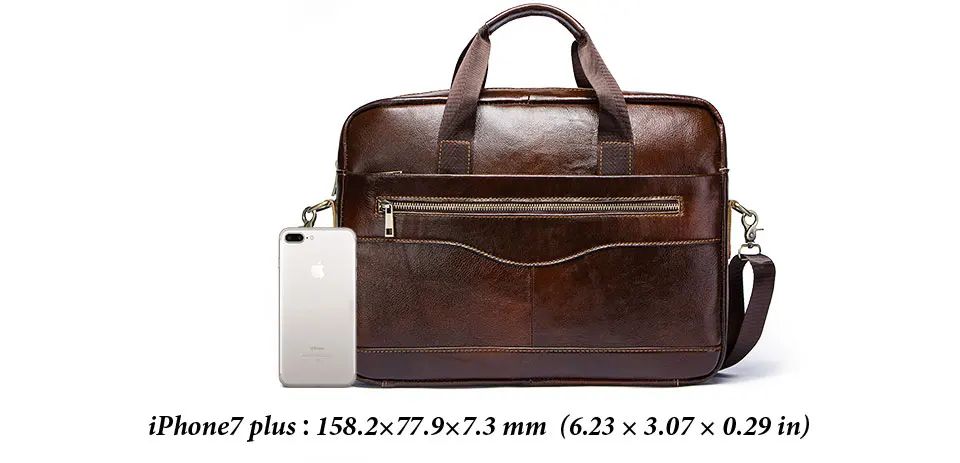 Genuine Leahther Men Briefcase Portable Office Handbag for Laptop Bag High Quality Business Messenger Shoulder Bags Travelling