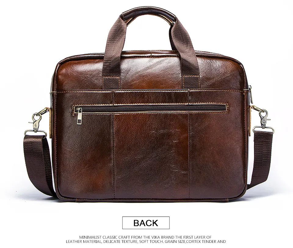 Genuine Leahther Men Briefcase Portable Office Handbag for Laptop Bag High Quality Business Messenger Shoulder Bags Travelling