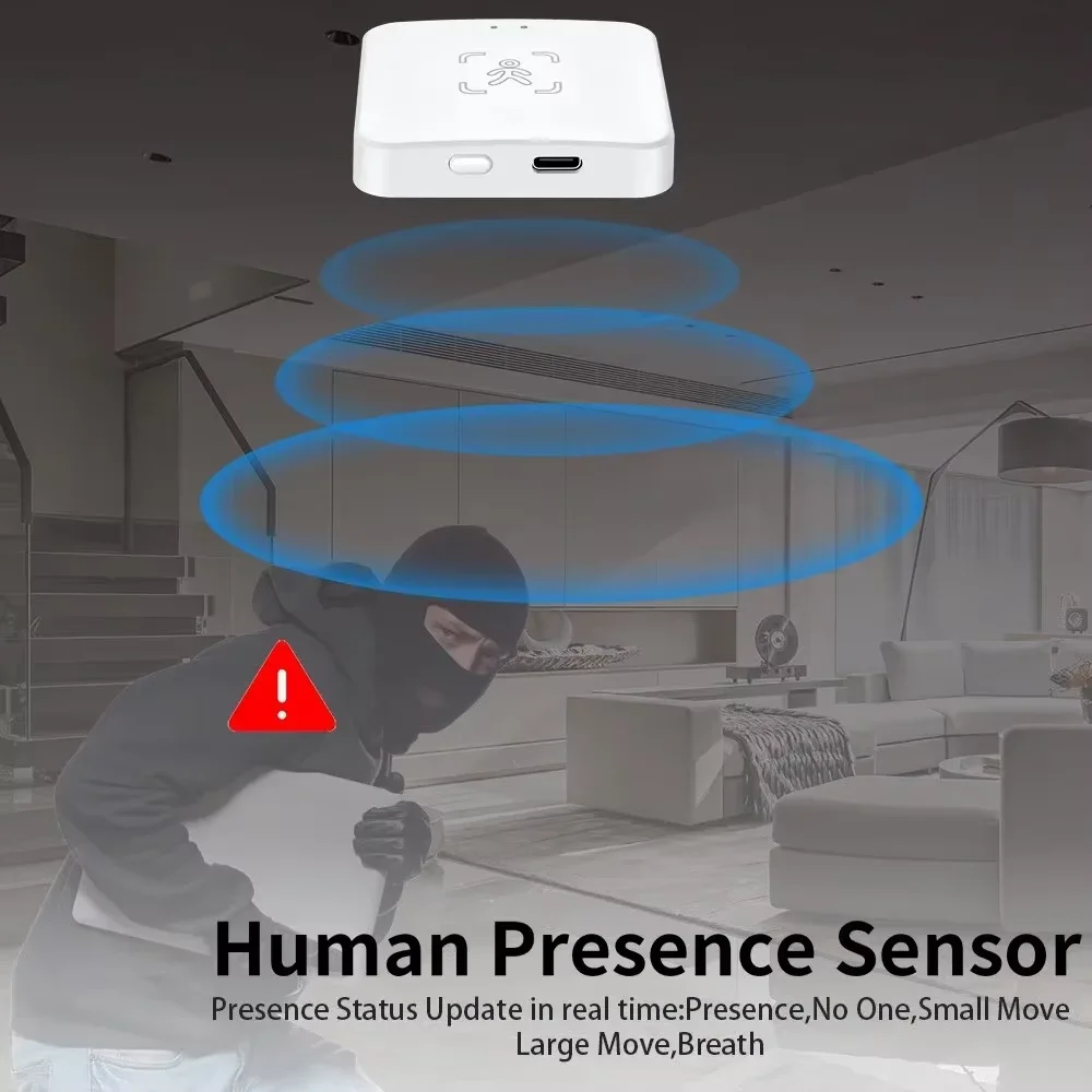 Zigbee Human Presence Detector Smart Body PIR Sensor Radar Detector Motion Sensors Support Home Assistant Zigbee2mqtt