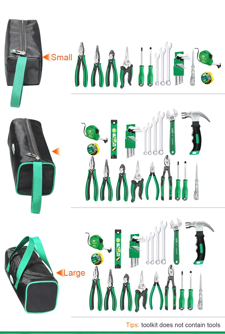 LAOA 1680D Oxford Canvas Waterproof Handbag for Screws Nails Metal Car Parts Storage Fishing Travel Makeup Organizer Tool Bags