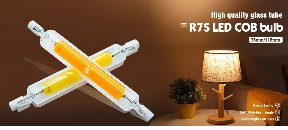 1-10pcs High Power LED R7s COB Glass Tube 78mm 118mm J78 J118 COB Light Bulb 110V 220V 15W 20W 30W 50W Home Replace Halogen Lamp