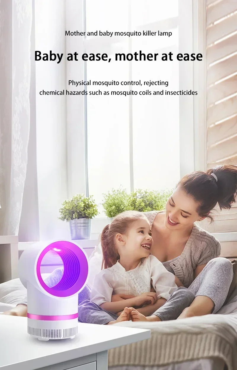 Lenovo 2-in-1 Mosquito Killer Lamp Electric Fly Trap Insectkiller USB Plugged In Lamp Household  Mute Anti Mosquito Lamp Insect