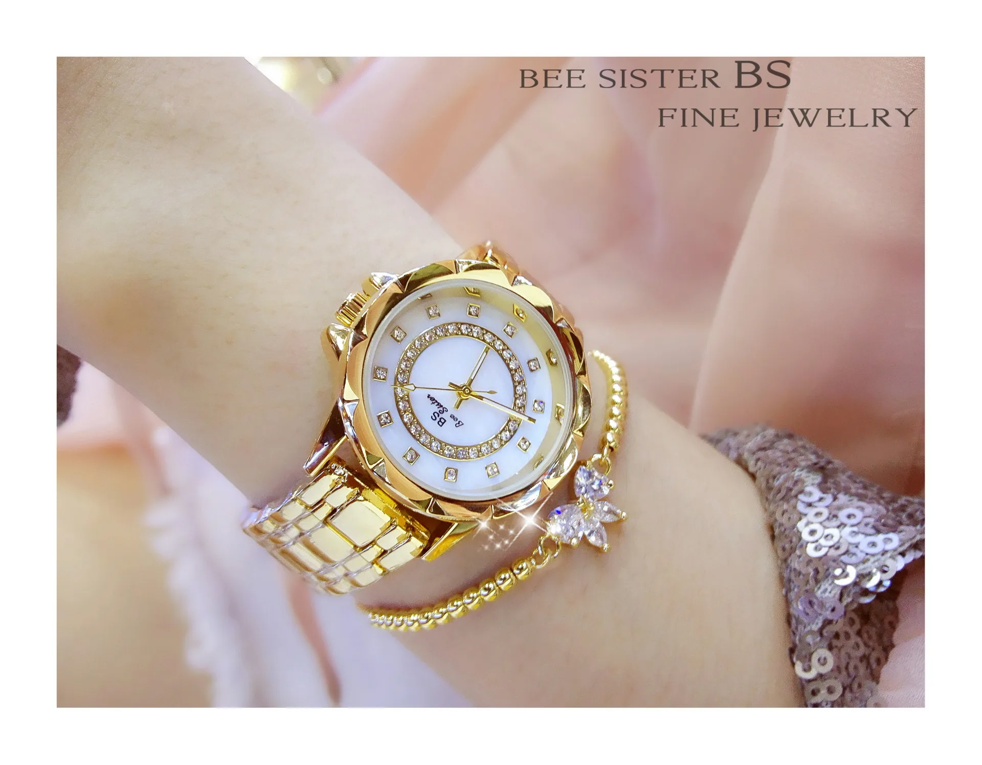 Diamond Women Watch Luxury Brand 2025 Rhinestone Elegant Ladies Watches Rose Gold Clock Wrist Watches For Women relogio feminino