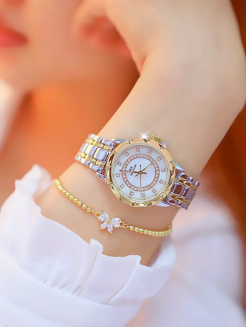 Diamond Women Watch Luxury Brand 2025 Rhinestone Elegant Ladies Watches Rose Gold Clock Wrist Watches For Women relogio feminino