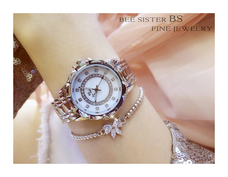 Diamond Women Watch Luxury Brand 2025 Rhinestone Elegant Ladies Watches Rose Gold Clock Wrist Watches For Women relogio feminino
