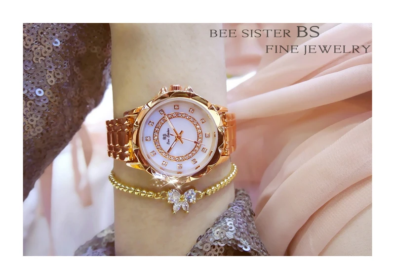 Diamond Women Watch Luxury Brand 2025 Rhinestone Elegant Ladies Watches Rose Gold Clock Wrist Watches For Women relogio feminino