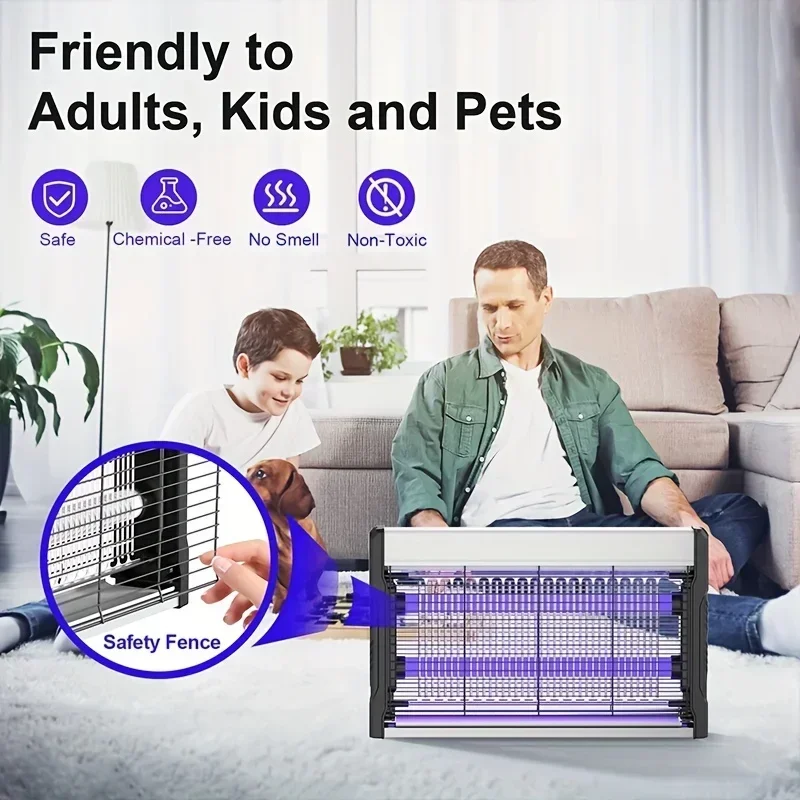 JOYINLED Mosquito Killer Lamp UV Light Insect Trap Fly Catcher for Bedroom Indoor Pest Control Anti Mosquito Repellent Fly Trap