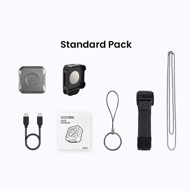SOFIRN SE1 Pocket Flashlight 300Lm Mini EDC Light RGB Signal Ring Quick-Release Magnetic Wrist Keychain Torch for Bike Ride