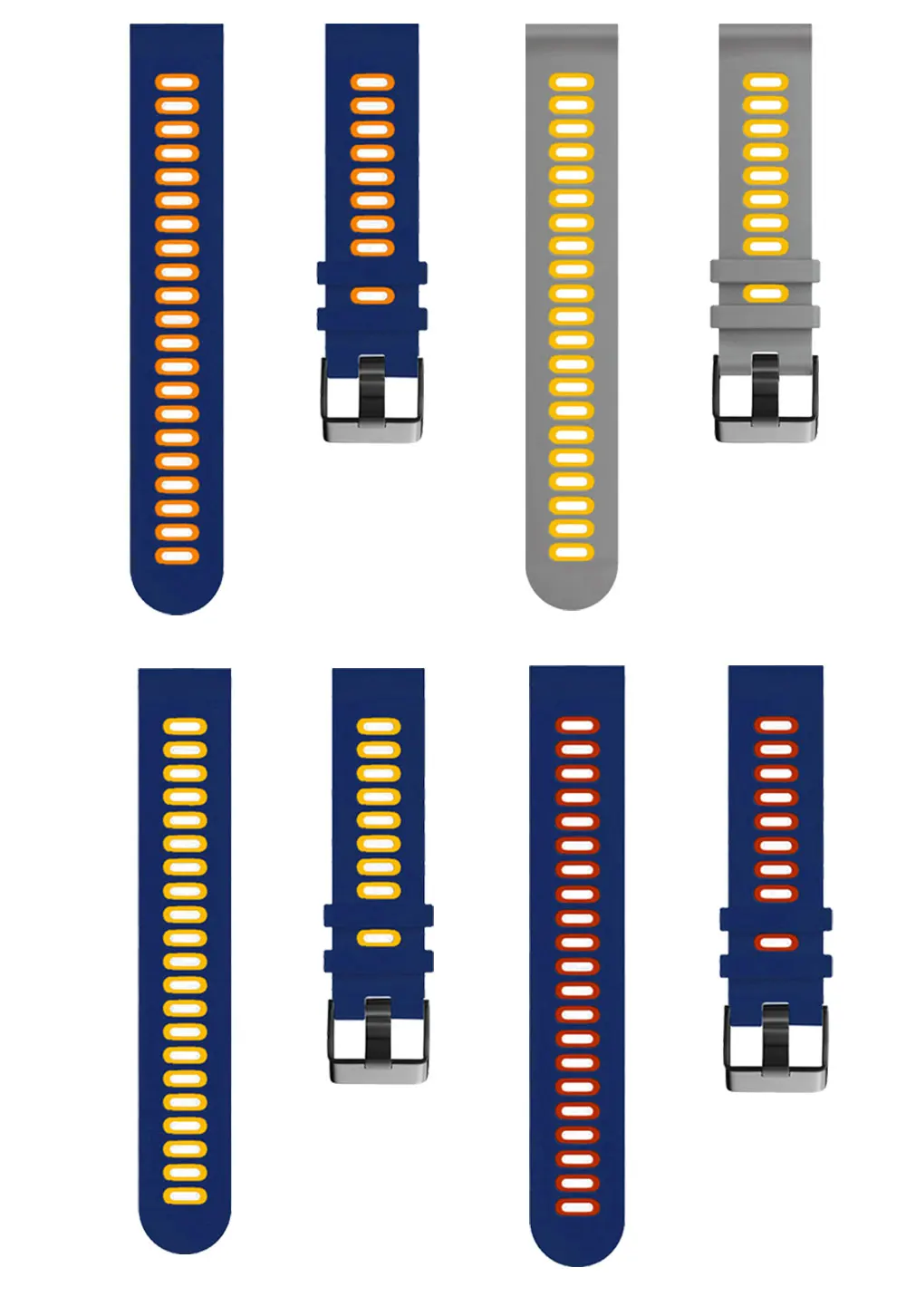 20 22mm Silicone Smart Watch Band Straps For Garmin Venu 3 / 2 Wristband Forerunner 265 255 645 245 745 Venu 2 Plus SQ Bracelet