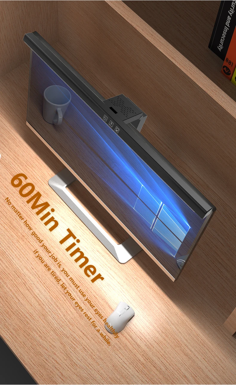 50cm Computer Monitor Light Bar Screen Hanging Lights Stepless Dimming USB Desk Lamp For Study Reading Light Table Monitor Lamp