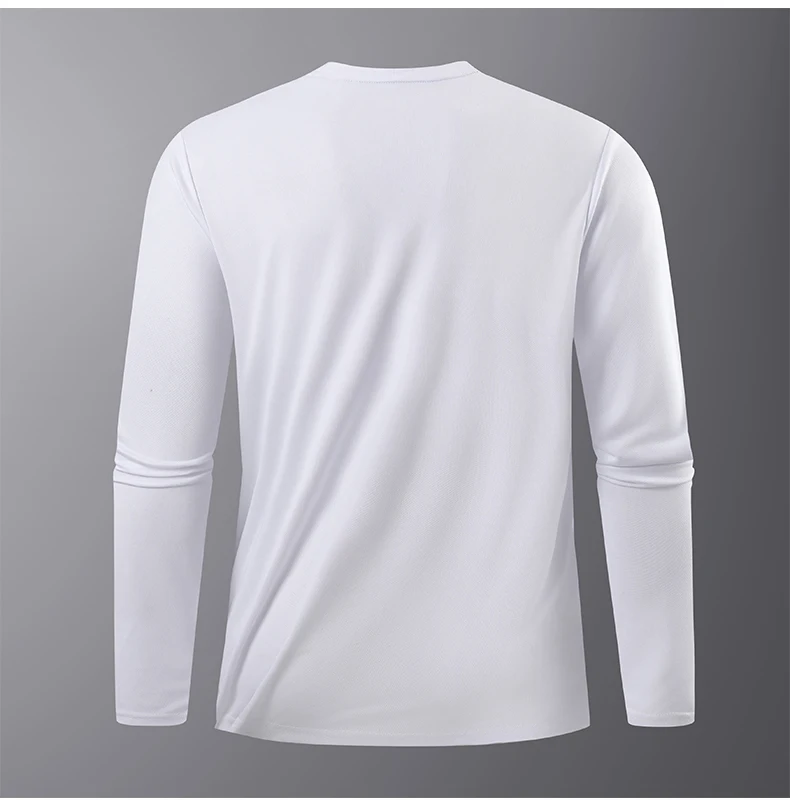 Reflective Sport Gym T Shirt Men Quick Dry Running Bodybuilding Shirts Men Long Sleeve Fitness Pullover Top Spring Autumn