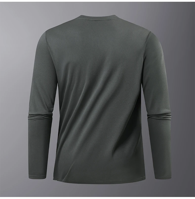 Reflective Sport Gym T Shirt Men Quick Dry Running Bodybuilding Shirts Men Long Sleeve Fitness Pullover Top Spring Autumn