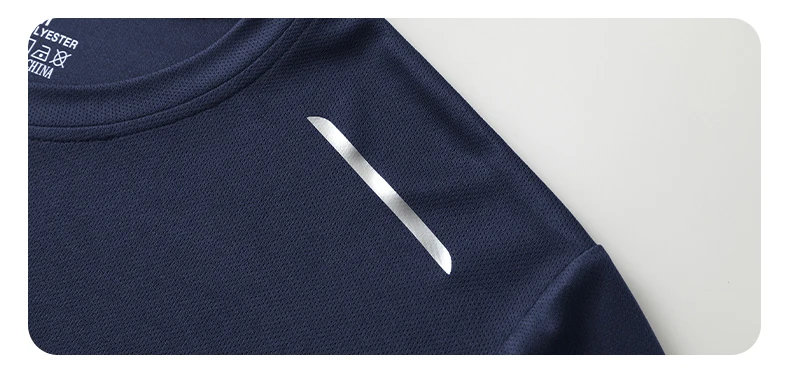 Reflective Sport Gym T Shirt Men Quick Dry Running Bodybuilding Shirts Men Long Sleeve Fitness Pullover Top Spring Autumn