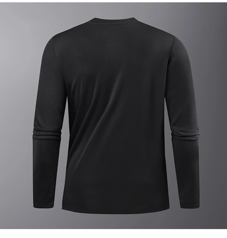 Reflective Sport Gym T Shirt Men Quick Dry Running Bodybuilding Shirts Men Long Sleeve Fitness Pullover Top Spring Autumn