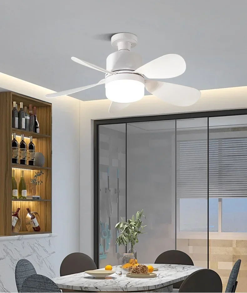 16 Inch 2-in-1 Ceiling Fan with Light Remote Control Fan Lights Dimmable E27 Socket Bedroom Living Room Kitchen Office Bathroom