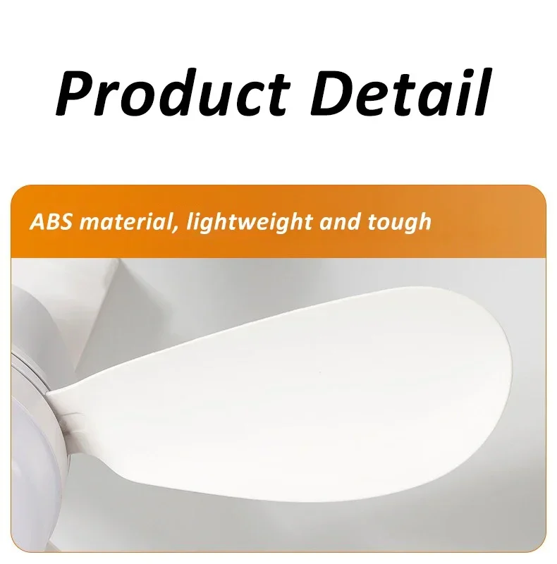 16 Inch 2-in-1 Ceiling Fan with Light Remote Control Fan Lights Dimmable E27 Socket Bedroom Living Room Kitchen Office Bathroom