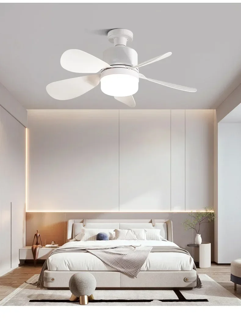 16 Inch 2-in-1 Ceiling Fan with Light Remote Control Fan Lights Dimmable E27 Socket Bedroom Living Room Kitchen Office Bathroom