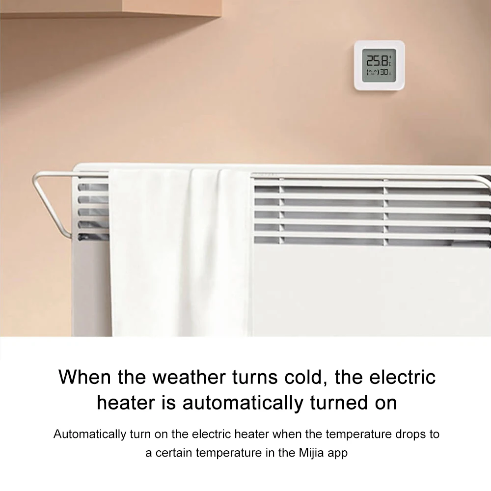 Xiaomi MIJIA Smart Hygrometer Thermometer 2 Bluetooth Wireless Electric Digital Hygrometer Thermograph With Mijia APP Smart Home
