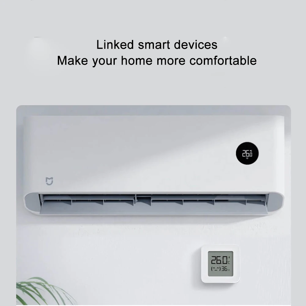 Xiaomi MIJIA Smart Hygrometer Thermometer 2 Bluetooth Wireless Electric Digital Hygrometer Thermograph With Mijia APP Smart Home