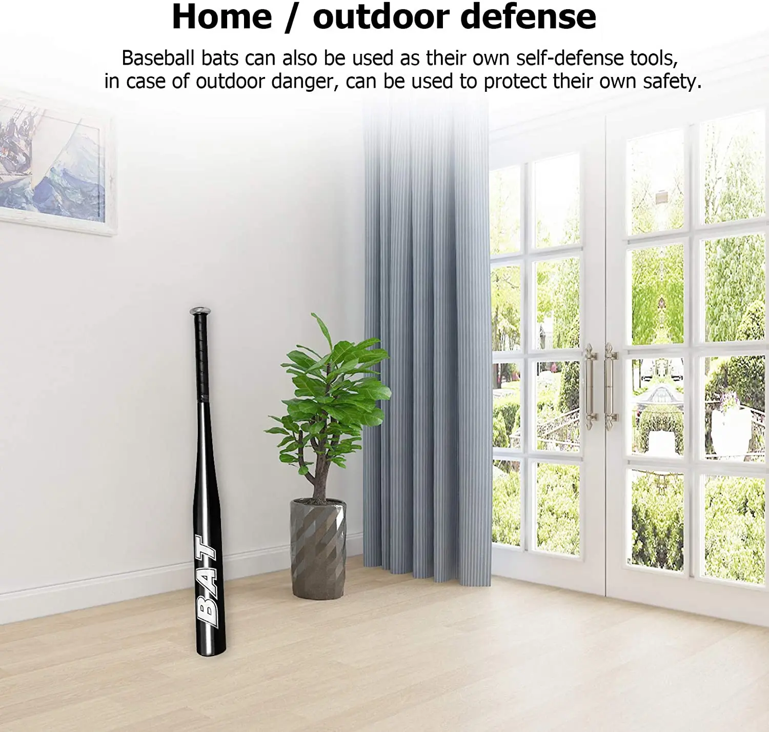 Aluminum Alloy Thickened Baseball Bat And Softball Gloves Ball 20inch four Colors Outdoor Sports Home Person Self-Defense Gear